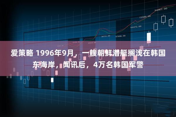 爱策略 1996年9月，一艘朝鲜潜艇搁浅在韩国东海岸，闻讯后，4万名韩国军警